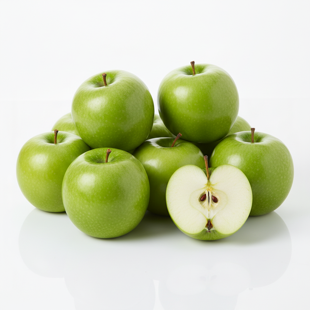 Manzana verde kg fondo blanco