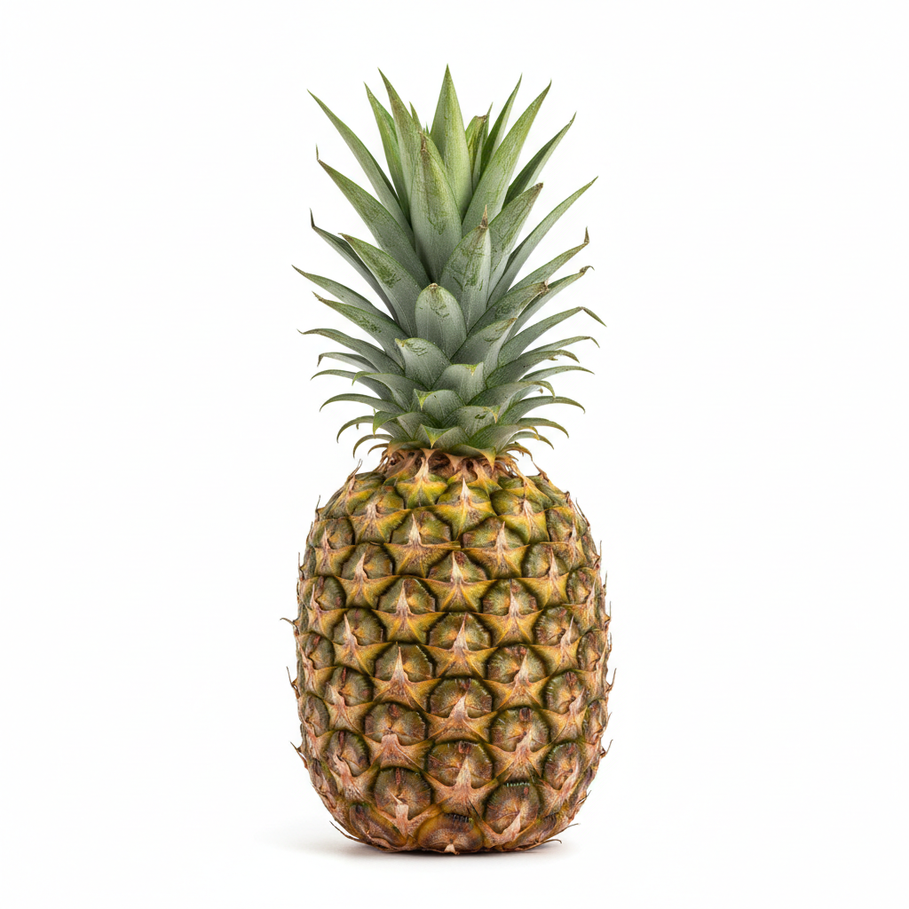 Piña unidad fondo blanco