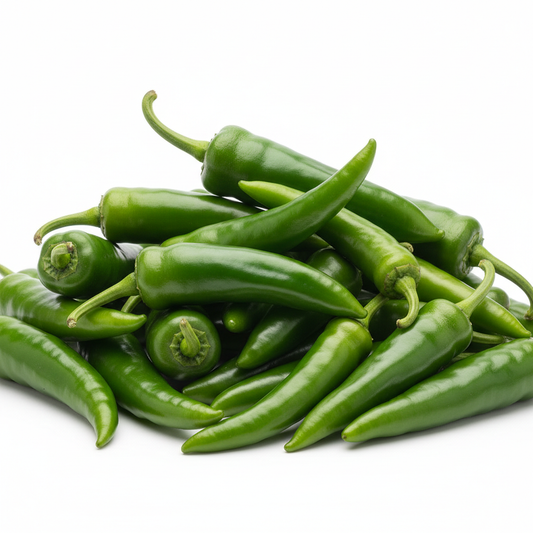 Ají verde kg fondo blanco