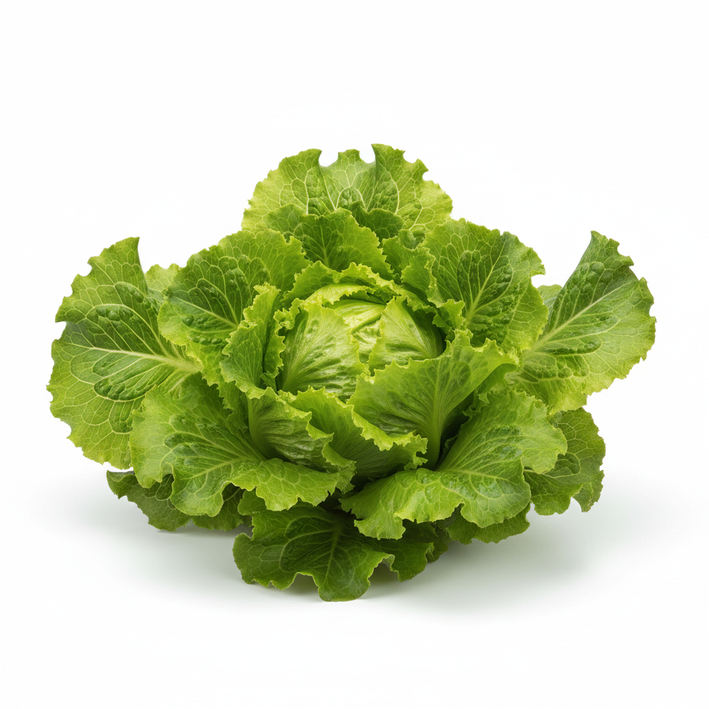 Lechuga chilena unidad fondo blanco