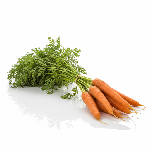 Zanahorias con fondo blanco